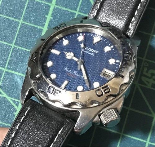 Reloj Pulsera Orient Hombre Azul Redondo Negro Automático Japón 1.5 In Sin Confirmar 500268 - Imagen 2 de 11