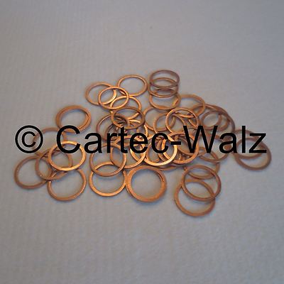 50 St/ück Kupferringe//Dichtringe 32x38x2,0 mm Din 7603 Form A