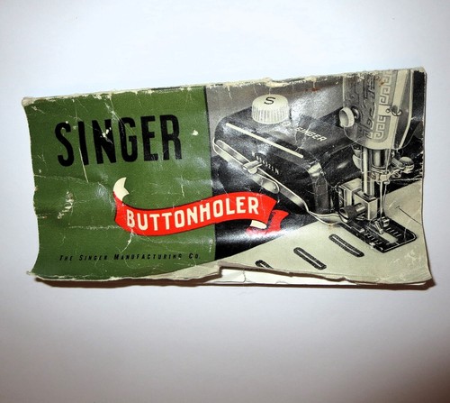 Vintage Singer Buttonholer Sewing Attachment & Templates In Case 160506 - Picture 19 of 23