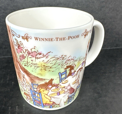 Juego de 4 tazas de café vintage clásicas Winnie-The-Pooh Christopher Robin Japón nuevo en caja - Imagen 7 de 20