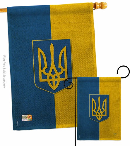 Ukraine Sackleinen Garten Flagge Nationalität Deko Geschenk Hof Haus Banner - Bild 4 von 19