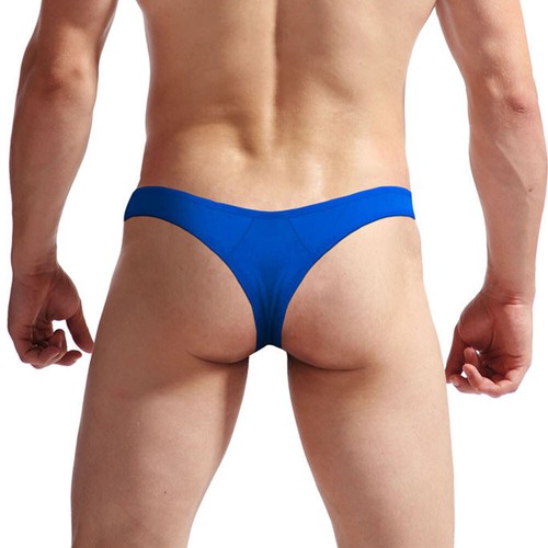 Men Sexy Briefs Thong Ice Silk Soft Underwear Underpants Panties Shorts Knicker - Picture 21 of 32