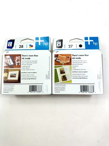 Genuine HP 27 28 Combo-Pack Black & Tri-color Ink Cartridges C9323FN New Sealed - Picture 4 of 5