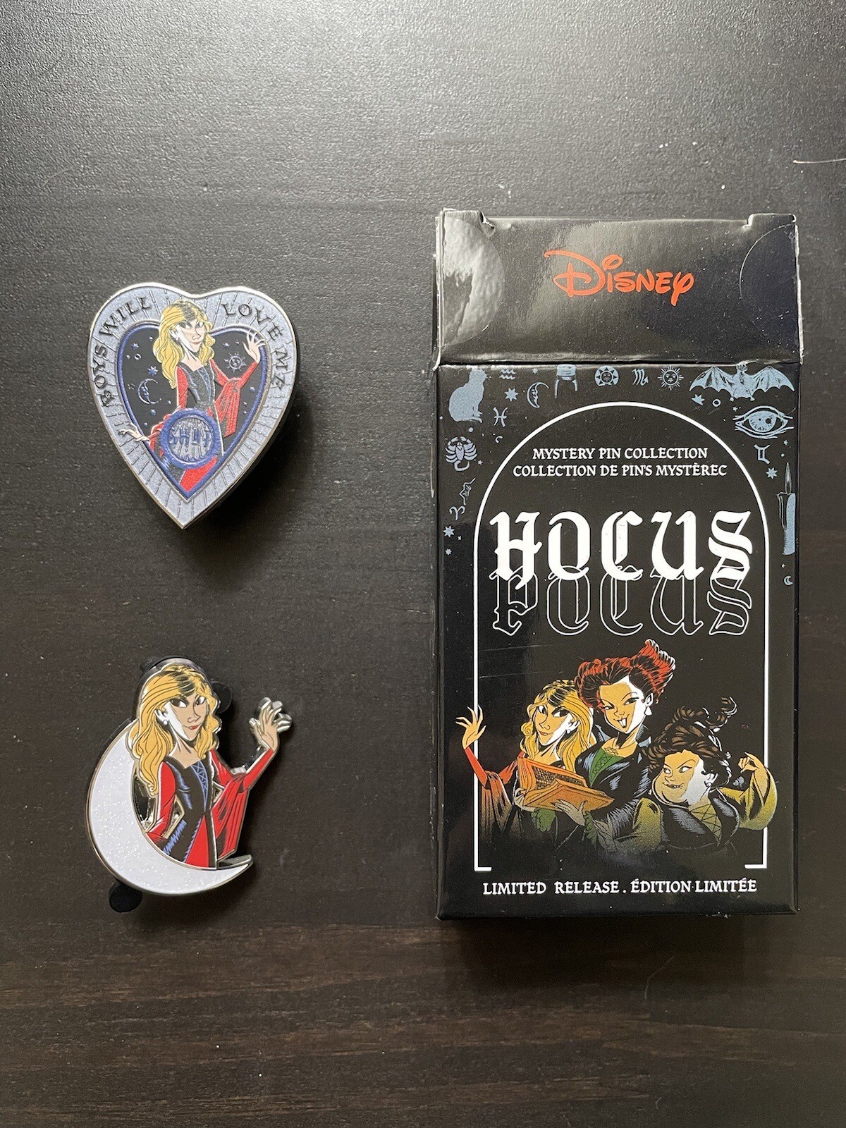 Hocus Pocus Sarah Sanderson 2 Pins 2022 Disney Parks Halloween Mystery Box Pin