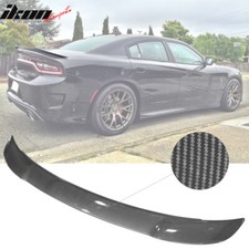 Fits 15-23 Dodge Charger Srt Style Trunk Spoiler Wing Carbon Fiber Print - Abs Fits 15-23 Dodge Charger Srt Style Trunk Spoiler Wing Carbon Fiber Print - Abs