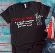 Bloody Mary Black Unisex Short Sleeve Men's and Women's T-shirt
