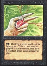 1x Deathgrip - Unlimited - Lightly Played, English - MTG!