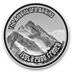 2 x Vinyl Stickers 20cm (bw) - Isola 2000 France Ski Snowboard Resort  #40639