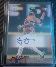 2020 Panini Luminance Autographs Red #22 Josh James 16/50 Houston Astros