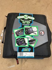 Case-it The Mighty Zip Tab Zipper Binder 3 Inch 5 Pocket Expanding D-146