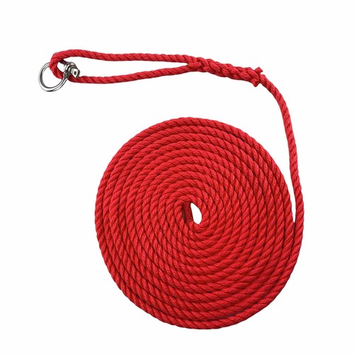 2 cuerdas de amarre Red Softline de 20 mm x 5 m C/W 10 pulgadas ojo suave, deformaciones, barco - Imagen 8 de 8