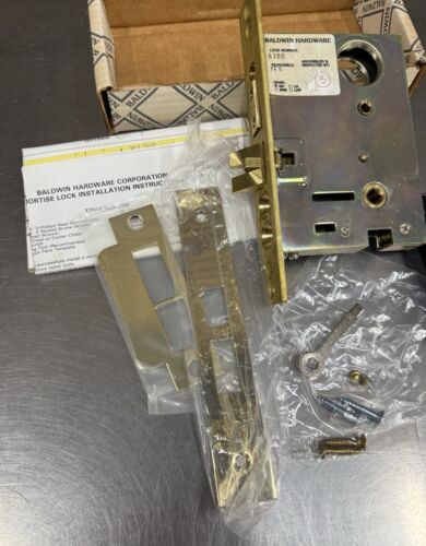 Baldwin 6100 Right Hand Bedroom Bathroom Mortise Lock in 003 Lifetime Brass New - Picture 6 of 24