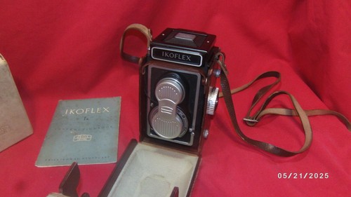 Zeiss Ikon Ikoflex Ia Formato 6x6 Novar Anastigmat 3,5/75mm con Scatola Custodia Libretto - Foto 2 di 4