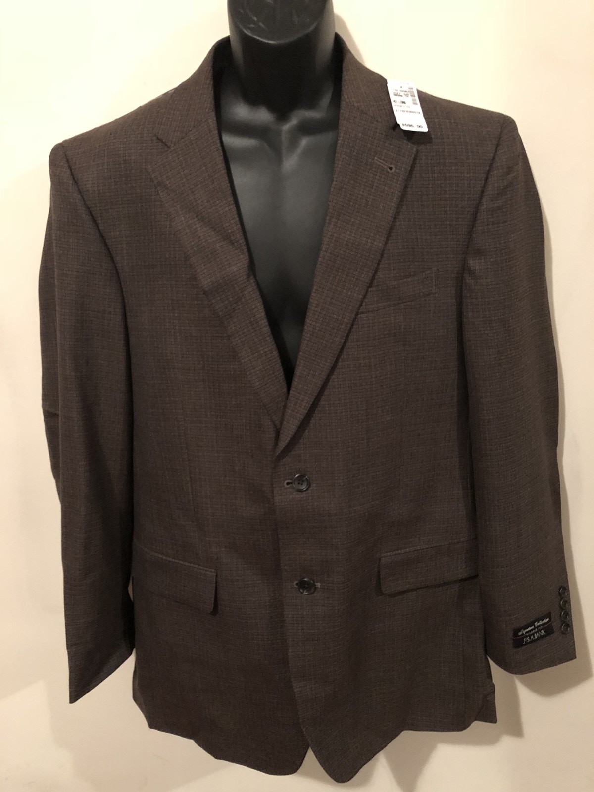 Brand New Mens Long Sleeve Brown Jos A Bank Blazer Size 42 Long Brand New Mens Long Sleeve Brown Jos A Bank Blazer Size 42 Long