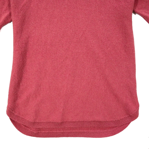 Max Studio Women's Sweater 100% 2 Fly Cashmere Cowl Neck Curved Hem Red Size Med - Bild 7 von 13