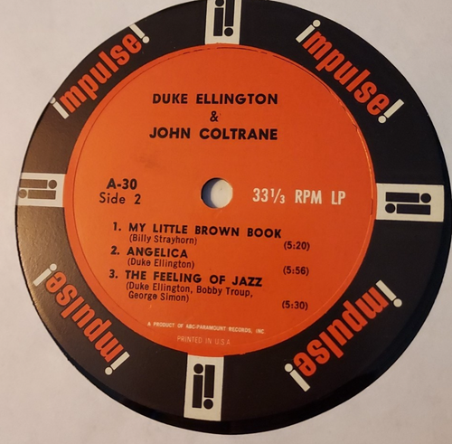 JAZZ LP Duke Ellington & John Coltrane Impulse! A-30 Mono Van Gelder in dead Wax - Imagen 4 de 5