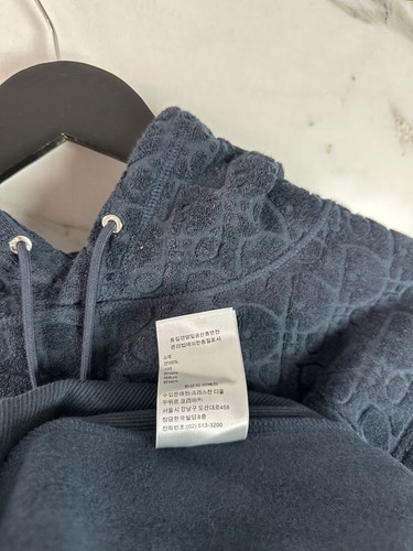 Dior Towel Oblique Hoodie Logo Monogram Navy Blau Größe M - Bild 24 von 24