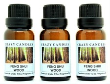 3 Feng Shui Wood 1/2oz Premium Grade Scented Fragrance Oil Crazy Candles
