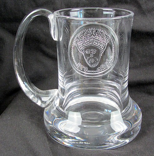 Dartington 24% Lead Crystal 1/2 Pt Tankard King Edgar 973 - Picture 3 of 4