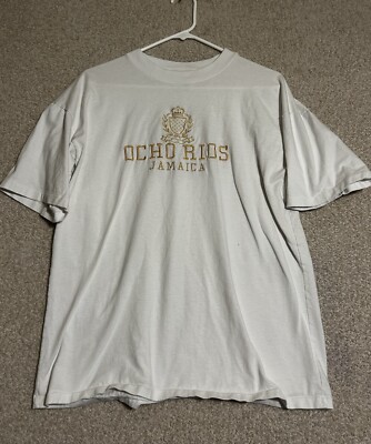 Vintage Ocho Rios Jamaica Vacation Tee T-Shirt Mens Size Large