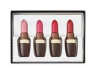 Novelty Decorated Hollow Milk Chocolate Lipstick Set in a Gift Box 55g