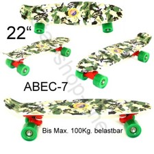 Mini Skateboard 22" Fun Penny Board Pennyboard 57 cm a 100 kg Carmoflage verde