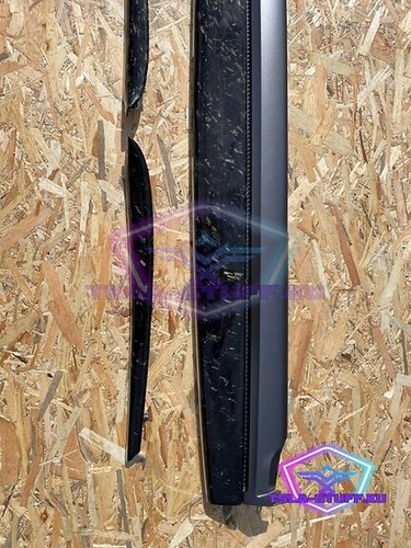 Juego de 3 piezas forjado de carbono real barra interior para Tesla Y kockpit dashboard - Imagen 4 de 6