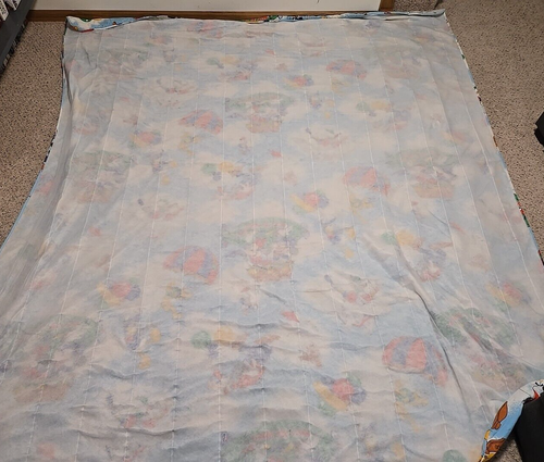 Vintage Walt Disney Production Mickey Mouse Air Mobile Comforter Double 107 x 89 - Picture 10 of 14