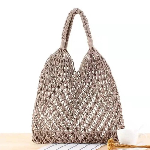 Knitted Rattan Large Capacity Handbag – Stylish Beach Tote - Picture 9 of 12