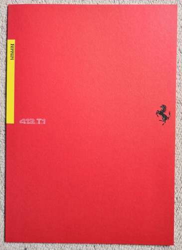 FERRARI 412T1 - 1994 - Presse Prospekt Brochure - 6 Seiten