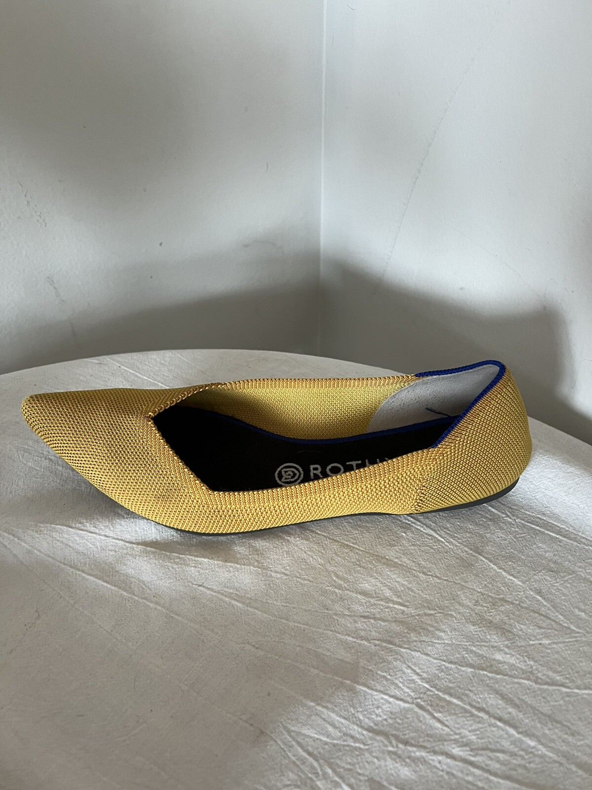 Rothys The Point Marigold Yellow Pointed Toe Flat… - image 3