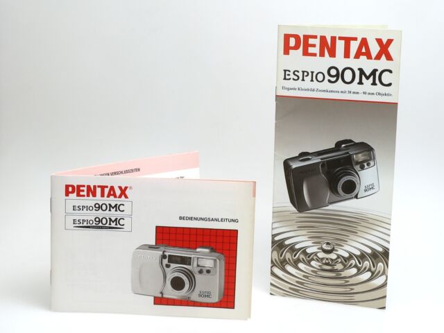 Bedienungsanleitung für die Pentax Espio 90MC auf Deutsch + kleines Prospekt Bedienungsanleitung für die Pentax Espio 90MC auf Deutsch + kleines Prospekt