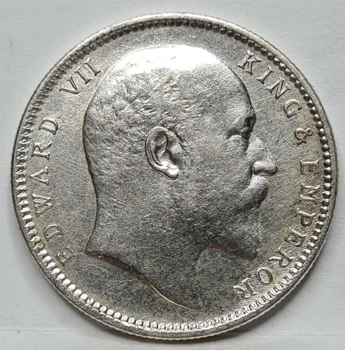 INDIEN BRITISCH 1 Rupie 1910 C Kalkutta Kalkutta Kalkutta Edward Silber über UNC #E20 - Bild 6 von 7