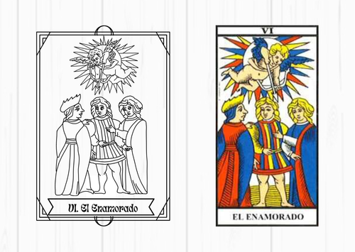 Colorea las 22 Cartas de los Arcanos Mayores del Tarot de Marsella (Imprimible) - Imagen 3 de 3
