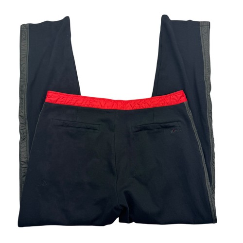 Kiton Pants Mens M Black Knitted Gray Stripe Workout Training Pockets Sweatpants - Picture 1 of 9