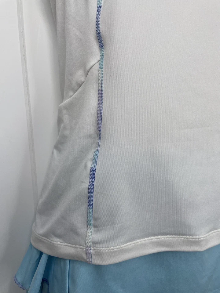 Nueva Camisa y Falda Tenis Wilson Skort Volantes Azul Bolsillos Pickleball Talla XS/S Foto 3 de 4