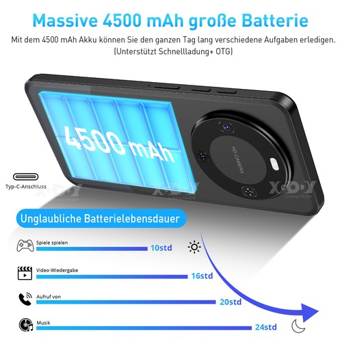 XGODY 2025 Nuevo 4G 32 GB Negro Android Smartphone 6.5" IPS-LCD 15MP 2GB RAM GPS - Imagen 8 de 16