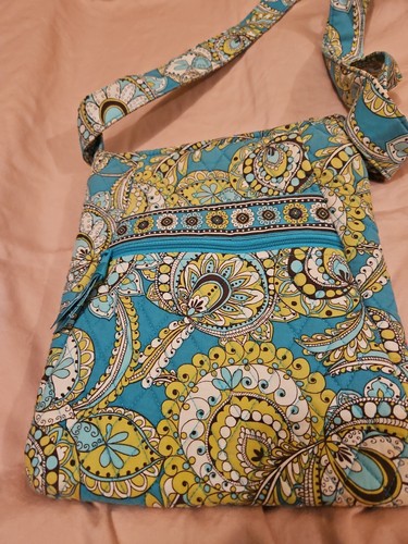 SUPER SELTEN--Vera Bradley Hipster-Pfau-Scheckbuchhülle, Crossover-Tasche, Handtasche