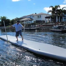 Straight Inflatable Dock Inflatable Floating Platform Jet Ski Dock For Sea Lake