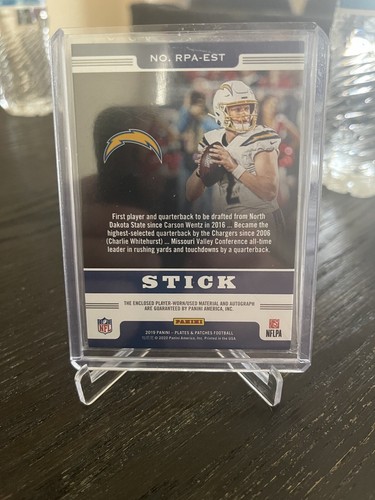 2019 Plates & Patches Panini Easton Stick 4 Color Patch RPA /25 - Picture 2 of 2