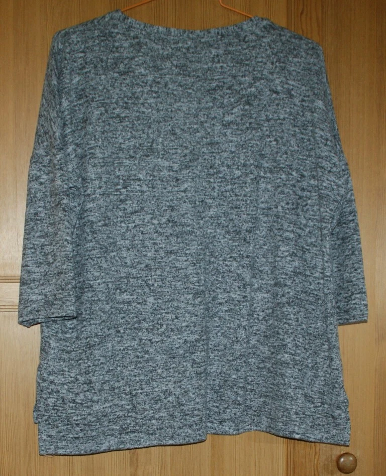 TUNIQUE TEE SHIRT Marque YESSICA C.A Taille L 44 Gris chiné - Manches 3/4 - Photo 4/4