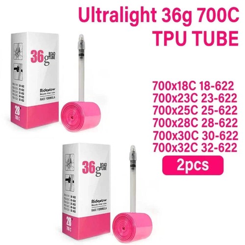 Ridenow Ultralight Bicycle Inner Tube 700 x 18 25 28 32 35 38C Road Bike TPU Tub - Picture 34 of 37