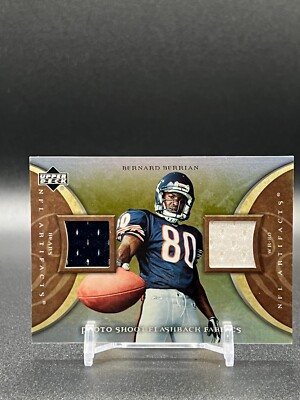 2007 Upper Deck Bernard Berrian # PSF-BB Photo Shoot Flashback Fabric Dual MEM