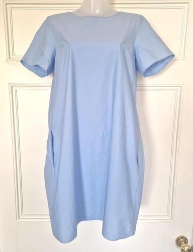 Cos blue cotton knot back dress Size 34 XS - Picture 3 of 7