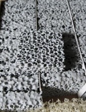 5-PACK SQUARE CERAMIC FOAM FILTERS 1-1/2" X 1-1/2" X 1/2" FOR METAL FOUNDRIES