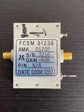 RF Microwave Variable Attenuator 0.5 -2 GHz SMA CONNECTORS, 0-2V MODEL AMA 0570P