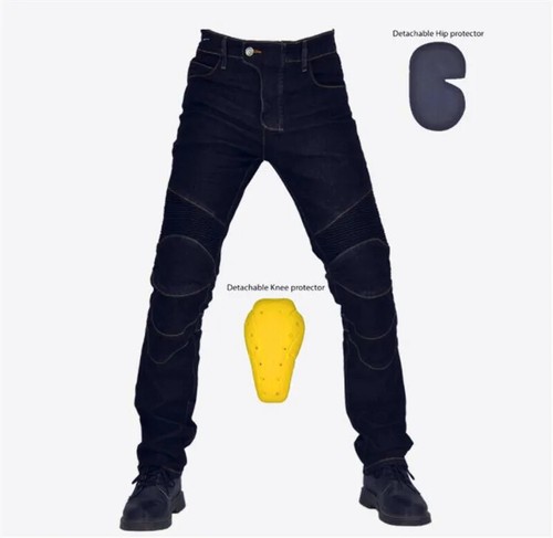 5XL Oversize Bule Jeans Mens Motorcycle Jeans Moto Jean Trousers Touring Racing - Picture 21 of 23