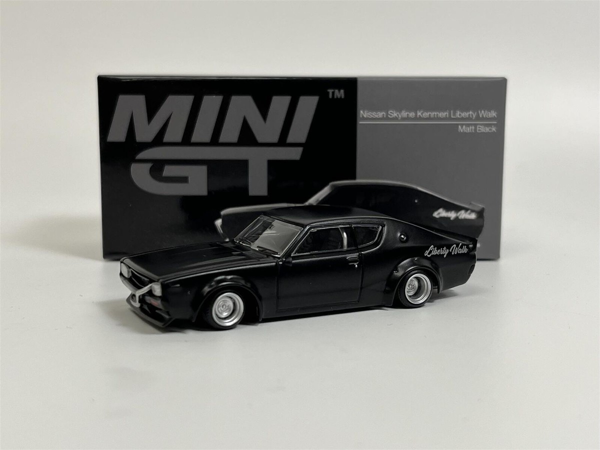MINI GT 1/64 Nissan Skyline Kenmeri Liberty Walk Matt Black