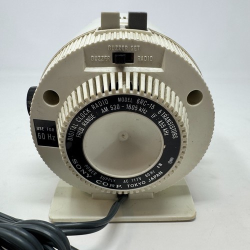 TEILE ODER REPARATUR * SONY 6RC-15 Digimatic Solid State AM Radio Flip Clock Alarm MCM - Bild 5 von 10