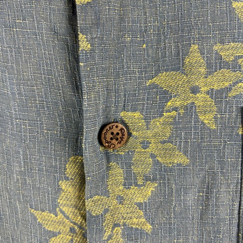 Reyn Spooner Hawaiian Shirt Blue Mens 2XL Floral Regency Silk Linen - Picture 6 of 16